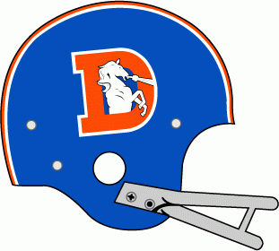 Denver Broncos 1968-1974 Helmet Logo iron on paper